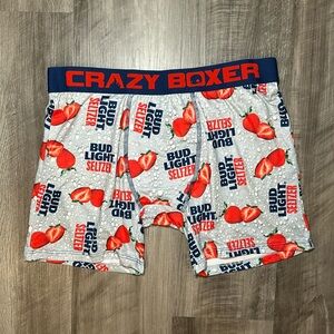 Bud Light Strawberry Seltzer Crazy Boxer Boxer Brief - XL